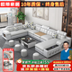 歐蒂家居涼席貓抓科技布沙發(fā)現(xiàn)代簡(jiǎn)約布藝實(shí)木沙發(fā)客廳2025新款大戶(hù)型家具 六件套【配茶幾+4個(gè)小凳】 尊享貓抓皮【冬夏兩用+松木框】