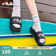 斐樂（FILA）女鞋運(yùn)動(dòng)拖鞋厚底涼拖沙灘鞋漂流船 黑-BK 38