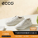 愛步（ECCO）夏季潮流拼色厚底休閑板鞋 街頭球鞋女鞋272803 白色38