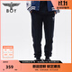BOY LONDON潮牌長(cháng)褲情侶款黑色印花束腳透氣休閑褲N15903 黑色 M