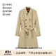 雨果博斯（HUGO BOSS）25春夏新品 男士HUGO系列防潑水中長(zhǎng)款風(fēng)衣大衣外套男裝 50535072 269 卡其色 50 /l