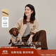 茵曼巴恩風(fēng)牛仔夾克外套2025秋女裝新款落肩袖上衣 古杏色 S