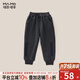 瑁恩·瑁愛(ài)男童校服神器秋冬新款金鉆絨衛(wèi)褲兒童運(yùn)動(dòng)褲加絨加厚男孩保暖褲 09#炫酷之旅(深花灰) 110 參考身高100cm