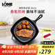LODGE 【美國進(jìn)口】廚房好物不易粘鍋鑄鐵鍋無涂層牛排鍋不挑爐灶26cm L8SGP3方形牛排煎鍋 26cm