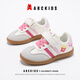 ABC KIDS兒童德訓鞋秋季童鞋女童運動(dòng)鞋板鞋休閑鞋子3064白玫紅27