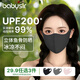 Babysir3D立體防曬口罩防紫外線(xiàn)冰絲魚(yú)骨高顏值面罩無(wú)痕透氣口罩黑色