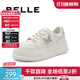 百麗（Belle）蝴蝶水鉆板鞋女商場(chǎng)同款休閑小白鞋B6W1DCM4 米白 35 (225mm)