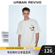 UR2025春季新款男裝潮流休閑刺繡寬松短袖T恤UMV450107 本白 M
