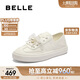 百麗兩穿德訓(xùn)鞋女25秋新商場(chǎng)同款真皮小白鞋D8Y1DCM5 米色 40