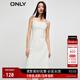 ONLY收腰氣質(zhì)休閑短裙牛仔吊帶連衣裙女|123342002 J2Z 白色牛仔提花印花 M 165/84A
