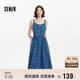 森馬（Semir）牛仔連衣裙女甜酷時(shí)尚個(gè)性2025夏元氣滿(mǎn)印背帶裙俏皮109325114025