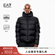 EMPORIO ARMANI/阿瑪尼官方旗艦EA7/新款男防風(fēng)防水面包夾克棉服外套秋季 UC001-黑色 M  (推薦：135-150斤)