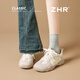 ZHR戶(hù)外運動(dòng)鞋女復古風(fēng)百搭休閑女鞋內增高德訓鞋女 QS52米色39
