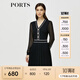 PORTS寶姿秋冬女裝新款優(yōu)雅氣質(zhì)修身連衣裙ALM9K202NKW008 黑色 S
