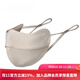 卡蒙（Kenmont）德絨防寒立體護妝雙層保暖面罩女冬親膚透氣防風(fēng)騎行護臉口罩6696 淺卡其色 1個(gè)