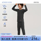 愛(ài)慕兒童保暖內衣男女童吸濕發(fā)熱秋衣褲校服神器保暖套裝碳灰160