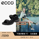 愛步（ECCO） 涼鞋女 夏季耐磨極簡風(fēng)沙灘鞋 越野系列822183 黑色82218302001 38