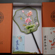 可惠蘇繡團扇手工雙面刺繡真絲扇子中國特色送女士送老師外國人禮物 荷韻如意 手繡團扇