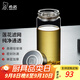 希諾（HEENOOR） 玻璃杯男士單層加厚大容量透明水杯商務(wù)辦公便攜帶蓋泡茶杯子 小熊杯蓋-帶濾網(wǎng)-大小適中 410ml