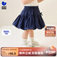 迷你巴拉【純棉親膚】花苞裙女童柔軟不易變形自帶打底褲甜美 深藍(lán)80809 100