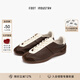FOOT INDUSTRY 足下工業(yè)「品牌經(jīng)典」芭蕾德訓(xùn)鞋女款無(wú)內(nèi)里系列舒適休閑透氣 棕色/古白 38