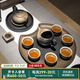 萬(wàn)仟堂（Edenus）高檔功夫茶具套裝 帶茶盤(pán)中式茶具成套實(shí)用送伴手禮盒 菩提香呆A