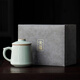 唐豐李桂蓮汝窯辦公杯可養開(kāi)片帶過(guò)濾泡茶杯茶水分離個(gè)人杯禮盒裝