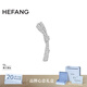 HEFANG何方珠寶飄帶胸針優(yōu)雅簡(jiǎn)約別針輕奢高級感生日禮物送女友 銀色