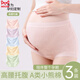 貓人小熊孕婦純棉無(wú)痕內褲女士高腰加長(cháng)懷孕早中晚期專(zhuān)用不勒肚子三角 A組:淺奶杏+抹茶綠+蜜桃粉 純棉無(wú)痕高腰不夾臀10A 3條 2XL 140-160