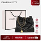 CharisKitty小c&k爆款鏈條包包女式2025新款流浪百搭水桶包七夕情人節(jié)禮物 Black黑色【節(jié)日送禮代寫賀卡】