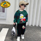 G.DUCKKIDS奧特曼衣服男童春秋裝衛衣套裝2025新款洋氣兒童寶寶春季運動(dòng)童裝 綠色 奧特曼彩拔套裝 110 cm