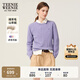Teenie Weenie小熊卡通毛衣女2025冬季新款女毛衫 紫色 M
