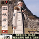 雅鹿【95鴨絨】情侶工裝長(cháng)款羽絨服男女2025新款加厚極寒貉子毛領(lǐng)外套 燕麥色【95鴨絨+情侶款】 M /170【推薦120-130斤】