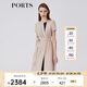 PORTS寶姿春夏新品女裝短袖長連衣裙LM8D258NWB011 貝殼色 XL (10)
