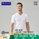 百富（BYFORD）男士V領(lǐng)短袖打底T恤棉打底衫汗衫內(nèi)衣男商務(wù)通勤上衣送禮MW6116 白色 M