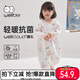 威爾貝魯（WELLBER）睡袋嬰兒保暖寶寶防踢被子春秋冬兒童連體睡衣 快樂(lè )馬戲團100cm
