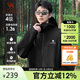 駱駝（CAMEL）戶(hù)外軟殼衣防風(fēng)防水外套加絨保暖鎖溫抗靜電A15CATG177幻影黑L