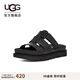 UGG夏季女士休閑舒適厚底可調式束帶魔術(shù)貼時(shí)尚涼拖鞋1154652 BLK | 黑色 38