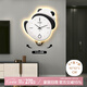好久不見(jiàn)熊貓鐘表客廳掛鐘網(wǎng)紅掛墻創(chuàng  )意時(shí)鐘壁燈現代簡(jiǎn)約發(fā)光家用掛表
