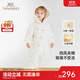 英氏【商場(chǎng)同款】嬰兒連體衣冬季加厚夾棉保暖嬰兒衣服女童新款 絨白 80cm （推薦9-18個(gè)月）