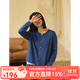無(wú)色無(wú)味經(jīng)典休閑簡(jiǎn)約 熱賣(mài)款 全棉針織衫 毛衣 開(kāi)衫 外套 女裝 克茵藍 M (36)