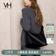 VANESSA HOGAN VH女包朵朵軟包hobo包美拉德風(fēng)通勤大容量托特包七夕禮物送女友 黑色
