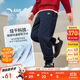 安踏兒童褲子男小童2025秋透氣舒適彈力速干針織長(zhǎng)褲A52539704