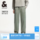 杰克·瓊斯（JACK&JONES）秋季時尚百搭水洗廓形松緊抽繩腰頭長褲牛仔褲褲子男裝225132085 E08橄欖綠 常規(guī) 32 175 W32/L32
