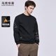 馬克華菲【重磅刺繡】圓領(lǐng)衛衣男裝2025秋季新款國潮休閑長(cháng)袖上衣3907 黑色 加絨 L 175