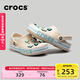 卡駱馳（CROCS）洞洞鞋貝雅卡駱班輕便耐磨一腳蹬休閑鞋|205089 冬日白/彩色-1LI 37 /38(230mm)