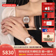 安普里奧·阿瑪尼（Emporio Armani）時(shí)尚情侶手表一對滿(mǎn)天星男女款情侶對表情人節生日禮物送女友男友 【全國聯(lián)?！緼R60007+AR11244