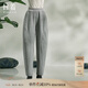 日著(zhù)（rizhuo）原創(chuàng  )設計感女裝2025秋季新款休閑寬松小眾針織哈倫休閑褲子 尋灰 L 卡碼建議拍小一碼