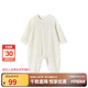 英氏（YEEHOO）嬰兒衣服新生兒連體衣寶寶嬰幼兒居家爬服連體服 淺黃90CM