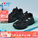 特步（XTEP）兒童童鞋男中大童網(wǎng)革旋轉扣潮流老爹休閑鞋 黑 39碼